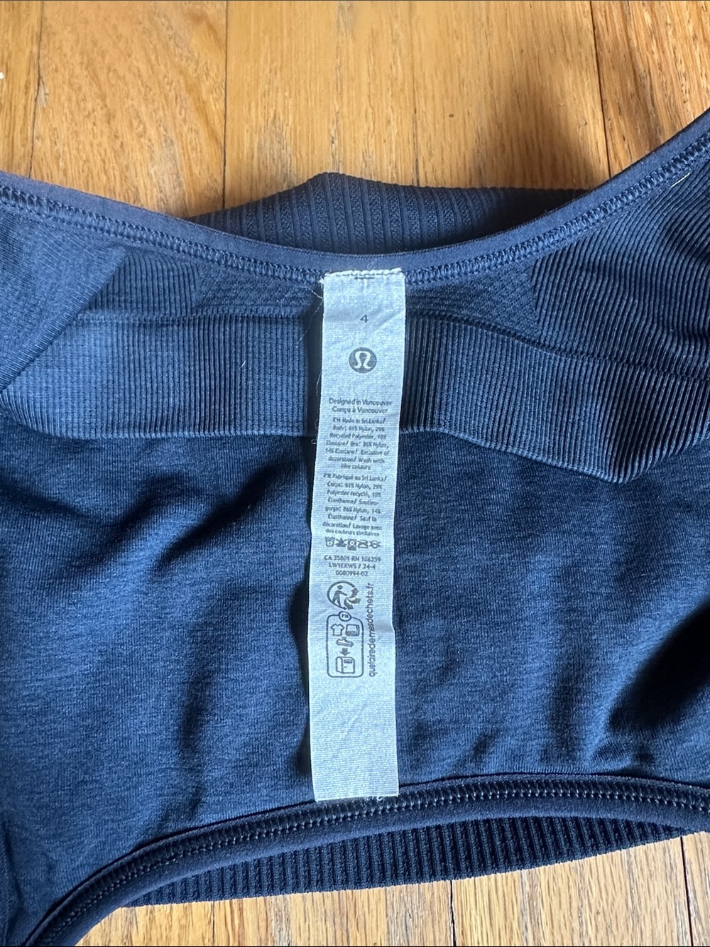 lululemon athletica Black Ribbed Tank Top - Women's - Picture 2 of 3